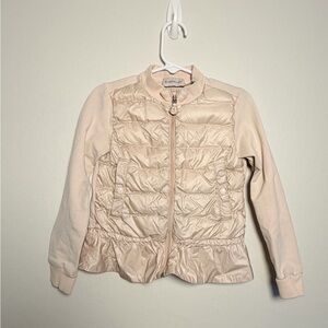 Moncler Maglia Zippered Down Feather Cardigan - Girls Size 6